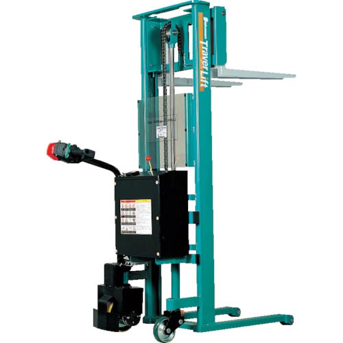 Bishamon ( スギヤス ) フォーク式リフター トラバーリフト(バッテリー上昇走行式) 均等荷重980kg フォーク寸法800×125mm フォーク寸法(スライド外幅)262~726mm ( ST98A )