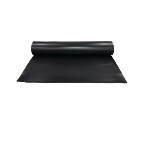 ワタベ ( 渡部工業 ) 耐電用ゴムマット10t(黒/平) 7kV以下用 ( 455 )