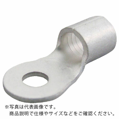 ニチフ 裸圧着端子 R形(100P) より線16.78~26.66 外寸16.5mm スタッド径5.3mm ( R 22-5 )|Orange Tool Tokiwa