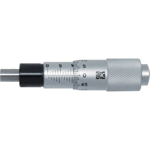 SK ( 新潟精機 ) 快段目盛 マイクロメーターヘッド 測定範囲0~6.5mm 先端平面 ( MH-130KD )