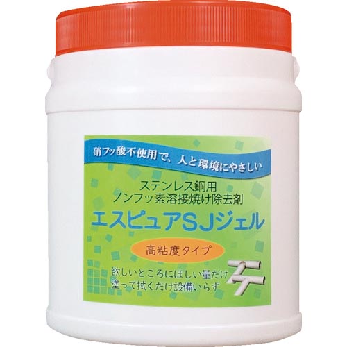 佐々木舎密学 ( 佐々木舎密学医薬品 ) ステンレス鋼溶接焼け取っぱらう剤 エスピュアSJジェル(高粘度印字機)1kg ( SJJEL1000G )