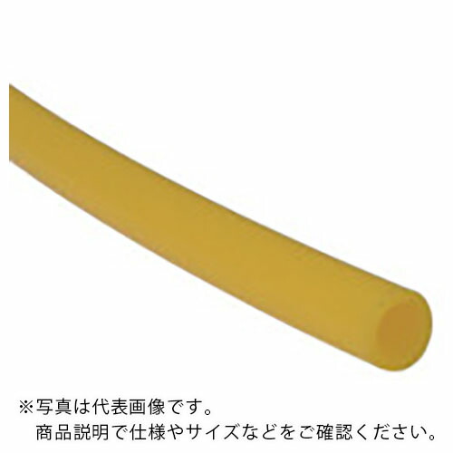 チヨダ ( 千代田通商 ) ポリウレタンチューブ TEタッチチューブ 12mm/100m 黄 ( TE-12-100 Y )