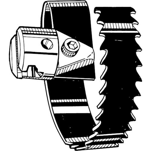 RIDGID 排水管掃除機用パーツ スパイラル鋸刃カッタ(57mm) T‐110 ( 62920 )