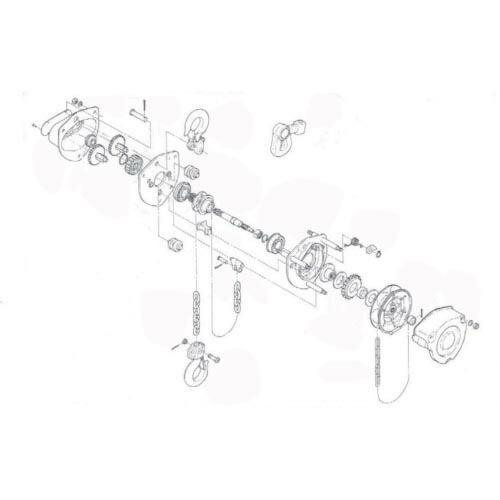 【SALE必要経費】KITO ( キトー ) チェーン店立ちはだかる キトーマイティM3形 CB015用部分品 下引っかかり一揃い ( C3BA015-10213 )
