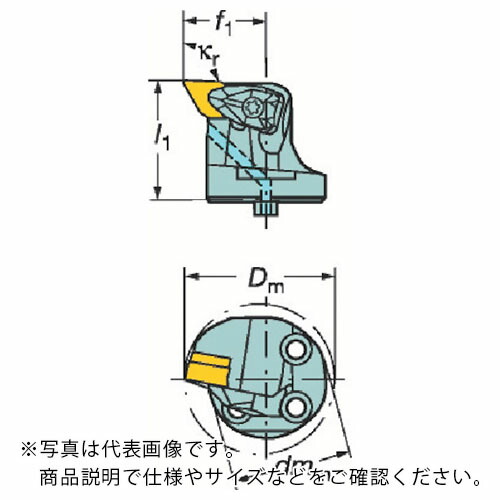 サンドビック コロターンSL コロターンRC用カッティングヘッド(410) ( 570-DDUNL-40-15 (410) )