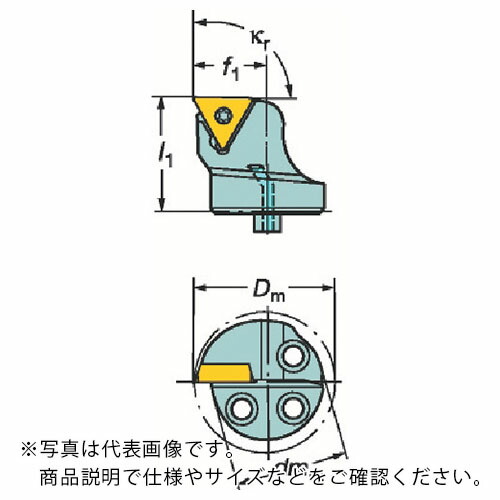 サンドビック コロターンSL コロターン107用カッティングヘッド(410) ( 570-STFCR-40-16 (410) )