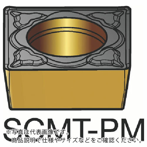 SANDVIK ( サンドビック ) コロターン107 旋削用ポジチップ(120) 5015 ( SCMT 09 T3 04-PM 5015 (120) ) 【10個セット】 10,318円
