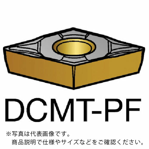 サンドビック コロターン107 旋削用ポジチップ(120) 5015 ( DCMT 11 T3 08-PF 5015 (120) ) 【10個セット】