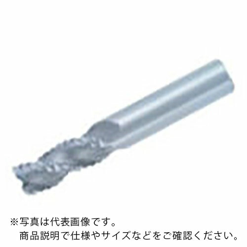 三菱K ( 三菱マテリアル ) 3枚刃アルミ加工用 超硬ラフィングスクエアエンドミルミディアム刃長(M)4mm ( CMRAD0400 ) 三菱マテリアル(株)