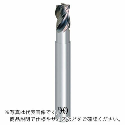 OSG ( オーエスジー ) 超硬ラジアスエンドミル 3刃 銅・アルミ合金用 刃径20mm シャンク径20mm 8533209 ( CA-PKE-20XR3(8533209) )