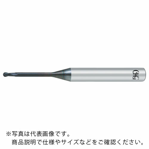 【SALE価格】OSG DIAコート 超硬ボールエンドミル 2刃 ボール半径2.5mm 首下長25mm 8505255 ( DIA-LN-EBD-R2.5X25(8505255) )