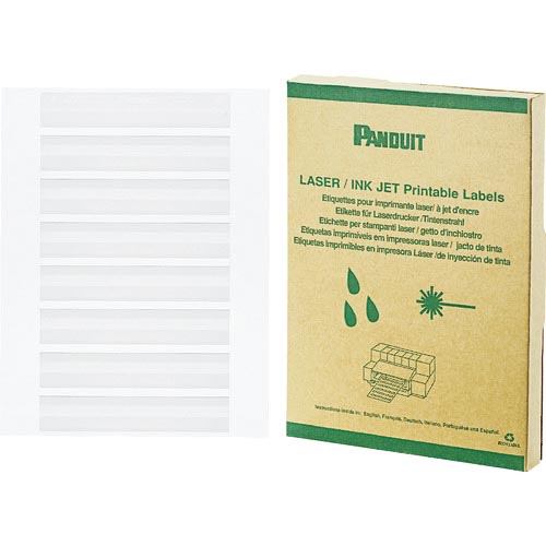 PANDUIT ( パンドウイット ) レーザープリンタ用回転ラベル 白 印字部25.4mmX6.4mm ラベル数2500枚 ( R100X075X1J )