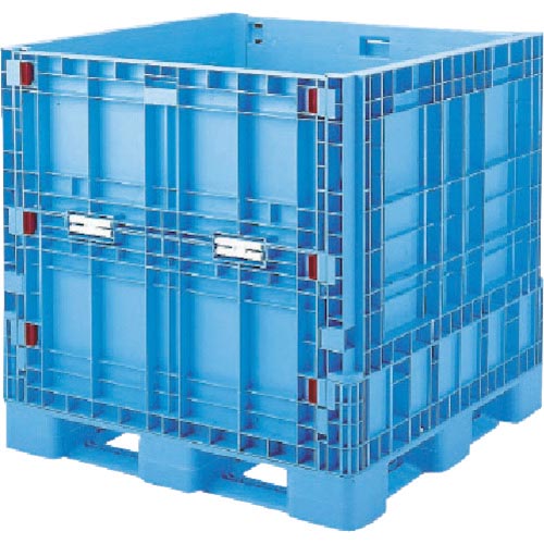 RISU ( 岐阜プラスチック工業 ) 樹脂製 355856 パレットボックスBJB-S・1111X110折りたたみ 青 ( BJBS1111X110 B )
