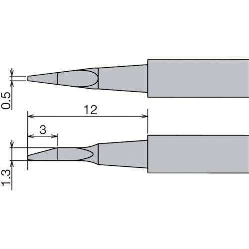 グット ( 太洋電機産業 ) ステーション型はんだこてXST-80G用替こて先 ( XST-80HRT-0.5NW )