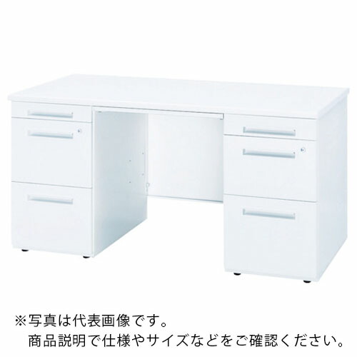 トヨスチール写真 ( トヨ仕かける ) 両袖机 ( 50CBL-167ABWW )