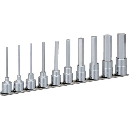 TONE ロングヘキサゴンソケットセット(保持者付) 10pcs ( HH410天使の都市 )