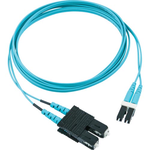PANDUIT ( パンドウイット ) 光ファイバーパッチコード OM3(低損失タイプ) 片端SCデュプレックス片端LCデュプレックス ライザー 3m ( FX2ERLNSNSNM003 ) 【10本セット】|Orange Tool Tokiwa