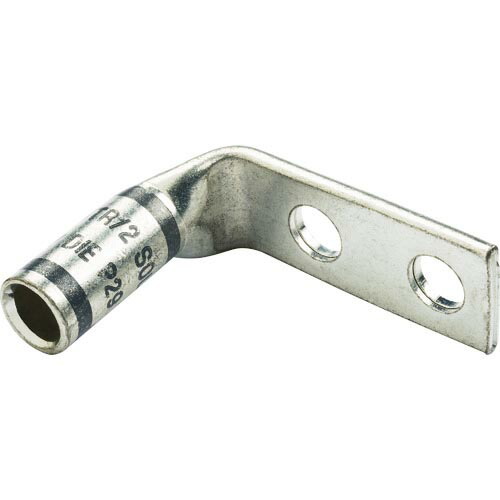 PANDUIT ( パンドウイット ) 銅製圧縮端子 標準バレル 2つ穴 90°アングル (50個入) ( LCD4-14AF-L )