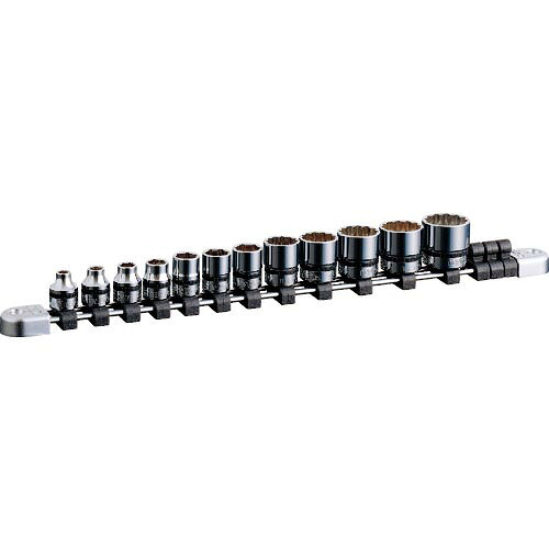 nepros ( 京都機械工具 ) 9.5sq.ソケットセット(12コ組) 差込数9.5mm 6角 12角 ( NTB312XA )