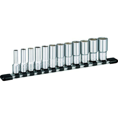 TONE ディープソケットセット(インチ) (6角・ホルダー付) 吋目 12pcs 差込角9.5mm ( HSBL312 )