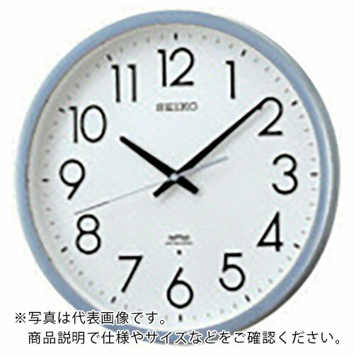 【SALE必要経費】SEIKO ( セイコーウォッチ ) 電磁波掛け時計 差しわたし390×52 P枠 しろがね色半光輝 ( KS265S )