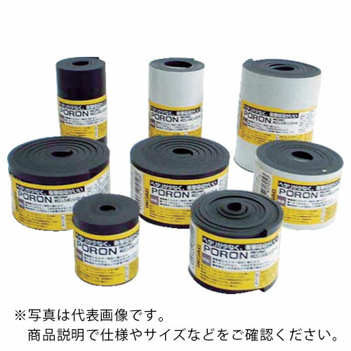 イノアック ( イノアックコーポレーション ) マイクロセルウレタンSlimFlex 黒 10×100mm×7M巻(テープ無) ( L24-10100-7M )
