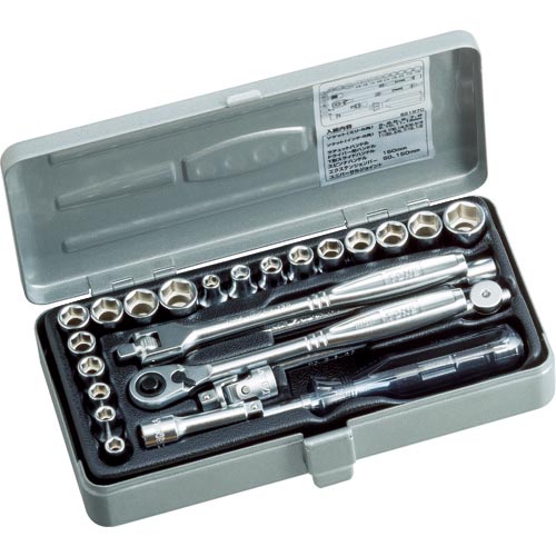 TONE ソケットレンチセット 6角タイプ 差込角6.35mm 25点セット ( S2187C )