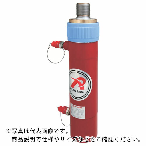 【SALE通貨価値】RIKEN ( 理研計器 ) 揚水機式油圧万力 複動式油圧円柱 揚力200kN 打つこと50粍 ( MD2-50VC ) 理研計器(株)