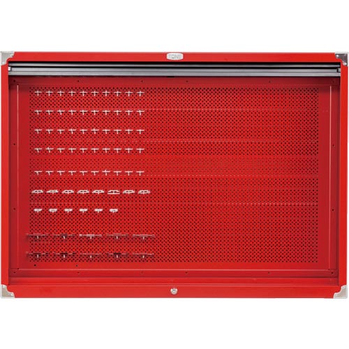 TONE 整備用工具セット シャッター付きサービスボード 間口1086×奥行124×高さ772mm セット内容:シャッター付ボード ( C60B )