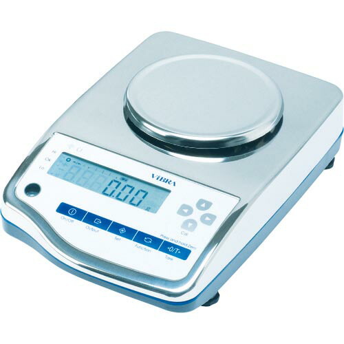 VIBRA ( 新光電子 ) 高精度電子天びん 防塵防水型 (校正用分銅内蔵タイプ) 丸皿 ひょう量0.32 ( CJR-320 ) 【メーカー取寄】