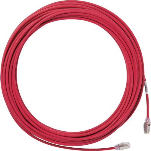PANDUIT ( パンドウイット ) 科目6A細径遮蔽物パッチコード 30m 赤 ( STP28X30MRD )