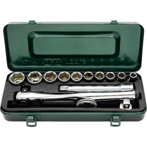 ASH ( 旭金属工業 ) レボウェイブ6角ソケットレンチセット12.7□×14PCS ( VJS4200 )
