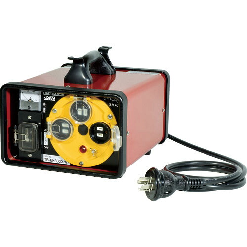 NICHIDO ( 日動産業 ) 露天型降圧トランス状態 防滴型 単巻 防雨鳥打ち帽付 3KVA ( 結核症-EK300DW )