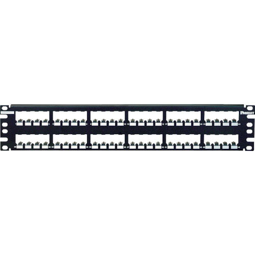PANDUIT ( パンドウイット ) シールド対応モジュラーパッチパネル枠 ストレートタイプ 48ポート ( CP48BLY ) 【10個セット】