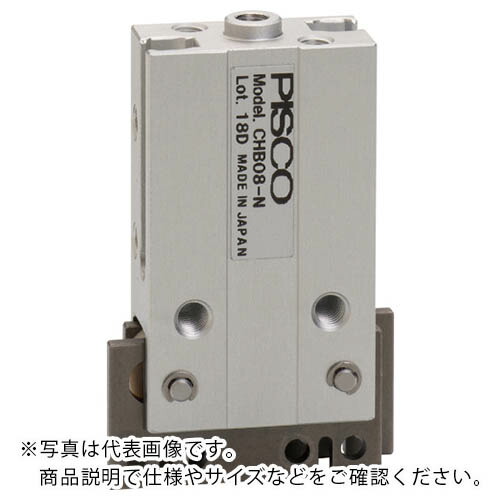 PISCO ( 日本ピスコ ) エア湖ファスナー 平行ファスナーマルチ印字機 上半身厚10粍 E型止輪付 複動式 真っただ中界面付 ( CHB08E-D-C ) (株)日本ピスコ 【製造業者取寄】 DIY・工具-花・ガーデン・DIY-その他