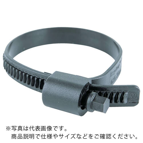 HCL 脂製配管ダンス楽隊 Ezyclamp 締付径25.0~75.0粍 対辺8.0粍 ナイロン12 ( PWD-13-75-SC-PA12-BK )