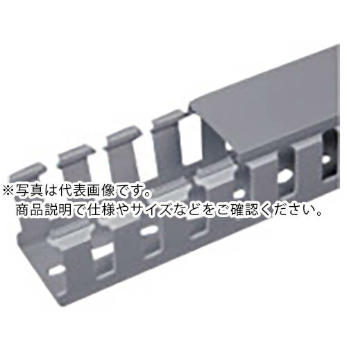 PANDUIT ( パンドウイット ) NNCタイプ配線ダクト変性PPHOX製ノンハロゲンライトグレー37.1×35.6 2M(メートル) 1本 ( NNC37X37LG2 )