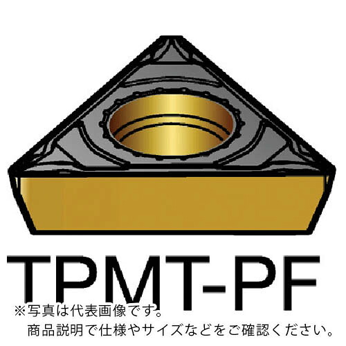 サンドビック コロターン111 旋削用ポジチップ(120) 5015 ( TPMT 06 T1 02-PF 5015 (120) ) 【10個セット】