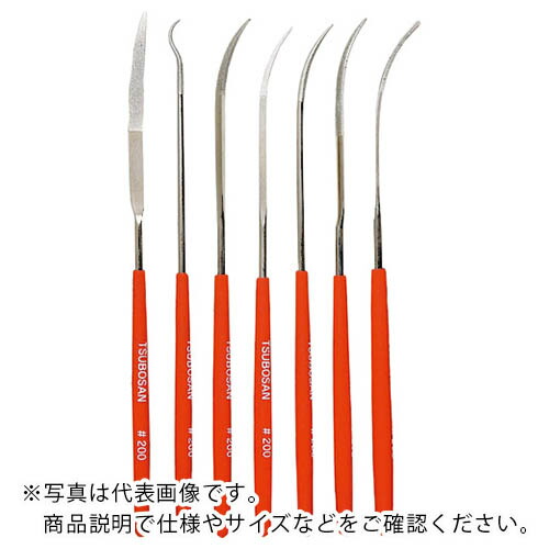 【SALE価格】ツボサン ダイヤモンドヤスリ 片コテ7種セット #400 ( TDST40J )
