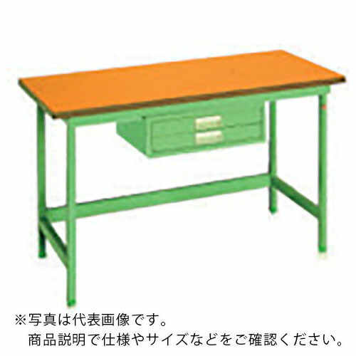 OS ( 大阪製罐 ) 中量作業台 木製天板 間口1200×奥行750×高さ750mm 引出し付き ( NBW1275 ) 大阪製罐(株) 【メーカー取寄】 63,817円