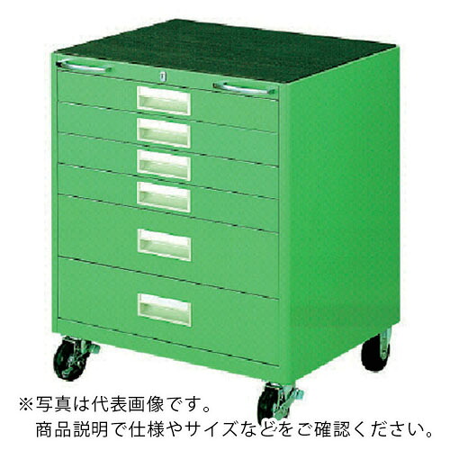 OS ( 大阪製罐 ) ワークベンチワゴン(引出しタイプ)間口542×奥行435×高さ626mm ( WWD6 ) 大阪製罐(株) 【メーカー取寄】