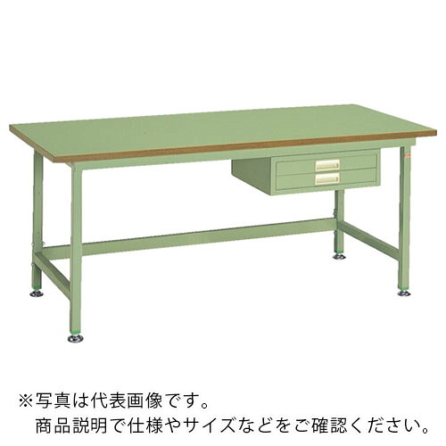 os ( 大阪製罐 ) 中量御勤め台 ロンリウム天板 間口1200×奥ふかさ750×高さ750粍 引き出し付き添い人 ( NBL1275 ) 【製造会社取寄】