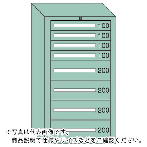 OS ( 大阪製罐 ) 中量キャビネット(6型) 間口693×奥行557×高さ1081mm最大積載量1200kg ( 6-1209 ) 大阪製罐(株) 【メーカー取寄】
