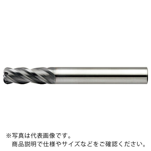 ユニオンツール 4枚刃不等分割不等リード高能率ラジアスエンドミル 外径12×コーナー半径R1.2×刃長30×全長100 ( CXERS4120-12-300 (264-3064) ) ユニオンツール(株)