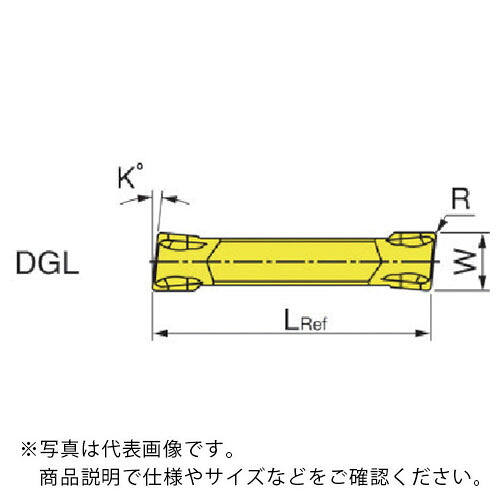 イスカル ドゥーグリップ 突っ切り加工用チップ DGR/LーJ/JS-D IC908 ( DGL 3102J-6D IC908 ) 【10個セット】 イスカルジャパン(株)