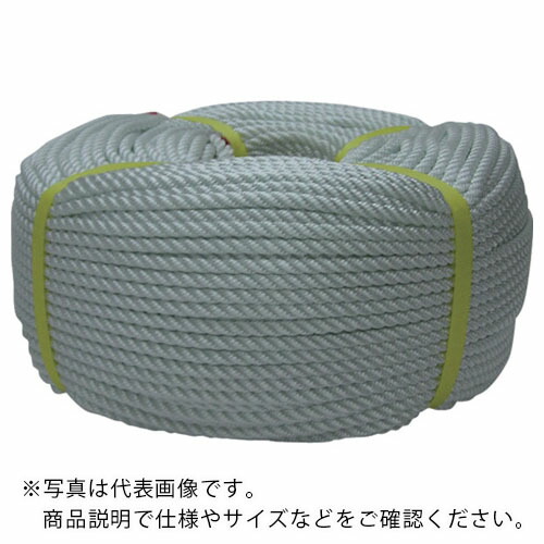 ユタカメイク ロープ ナイロンロープ巻物 6φ×200m ( N6-200 ) (株)ユタカメイク 【メーカー取寄】