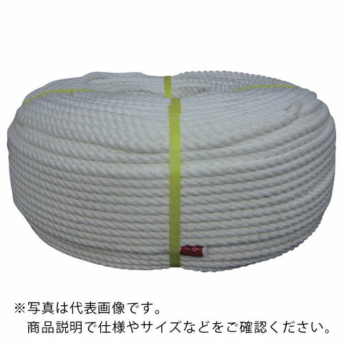 ユタカメイク ロープ ポリエステルロープ巻物 8φ×200m ( S8-200 ) (株)ユタカメイク