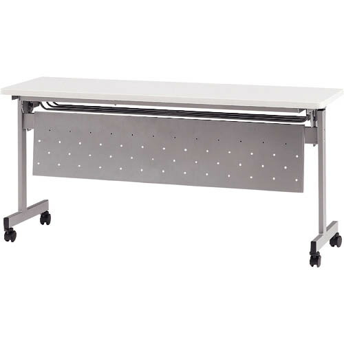 TOKIO ( 藤沢工業 ) 天板跳上式スタックテーブル(パネル付) 1500×450mm 天板色:ホワイト ( HSN-1545P-W ) 藤沢工業(株) 【メーカー取寄】
