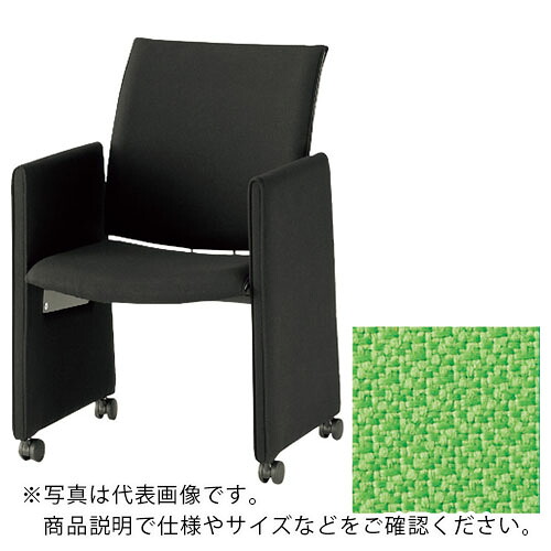 TOKIO ( 藤沢工業 ) ミーティングチェア パネル脚 ライトグリーン ( FMP-KP4 LGN ) 藤沢工業(株) 【メーカー取寄】