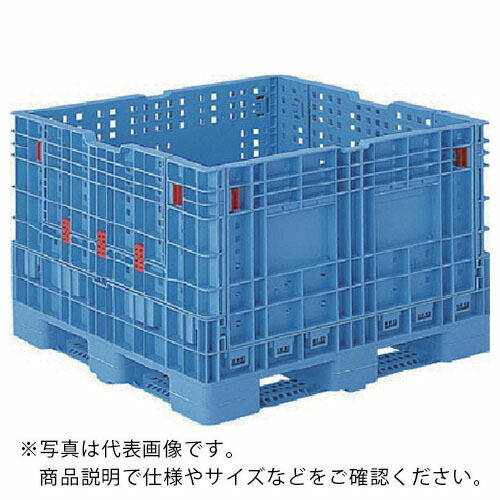サンコー ( 三甲 ) 大型部品用通い箱 805880 コンパレッターF#700 ライトブルー ( SK805880 ) 三甲(株) 【メーカー取寄】
